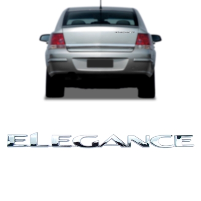 Emblema 'ELEGANCE' - Chevrolet Vectra 2006/2011 - Cromado