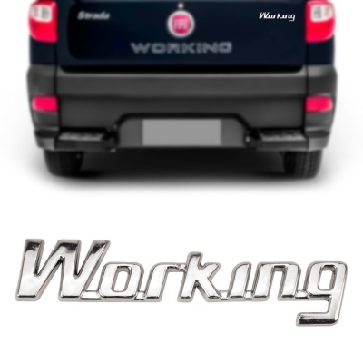 Emblema 'Working' - Fiat Strada Working 2010/2021 - Cromado